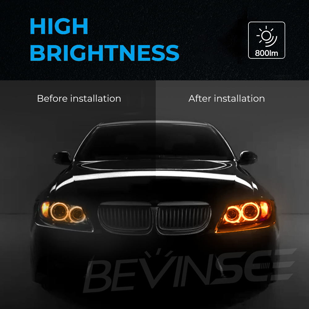 LUMRO BMW H8 40W CREE LED Angel Eyes Bulbs
