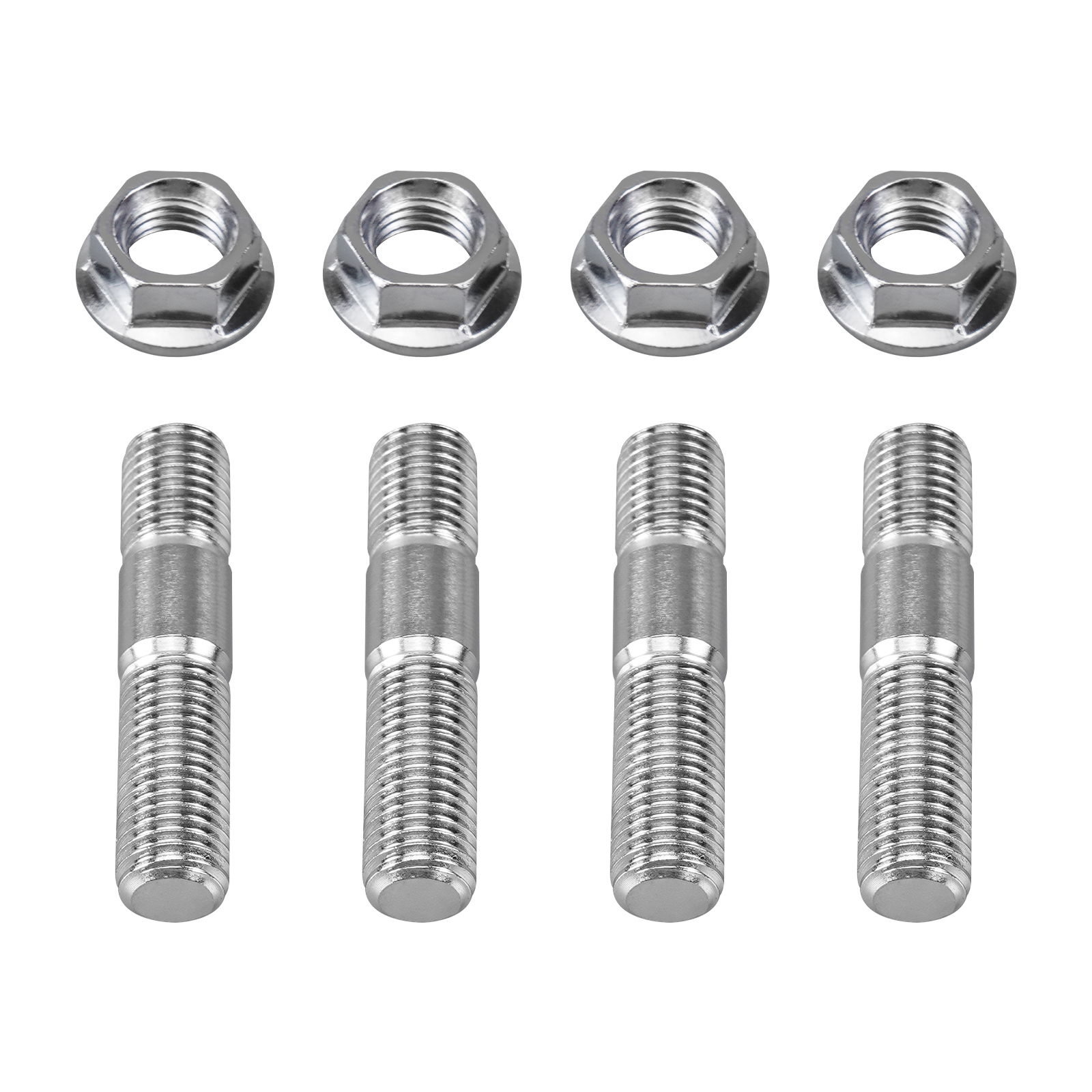 Serrated Flange Nuts M10 10mm Exhaust Stud & Serrated Nut Kit - M10x1